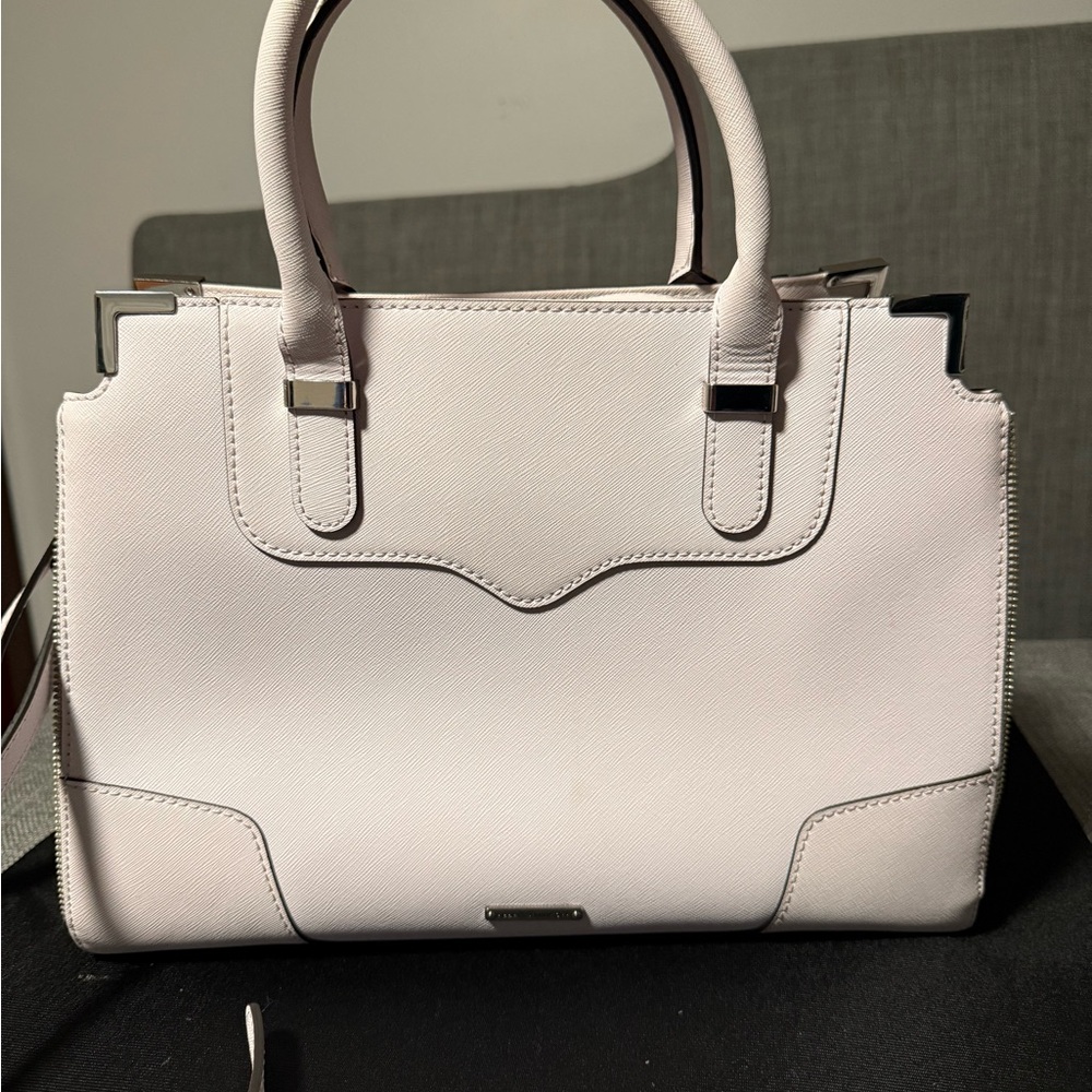 Rebecca Minkoff Elegant Lilac Lavender Large Satchel Crossbody